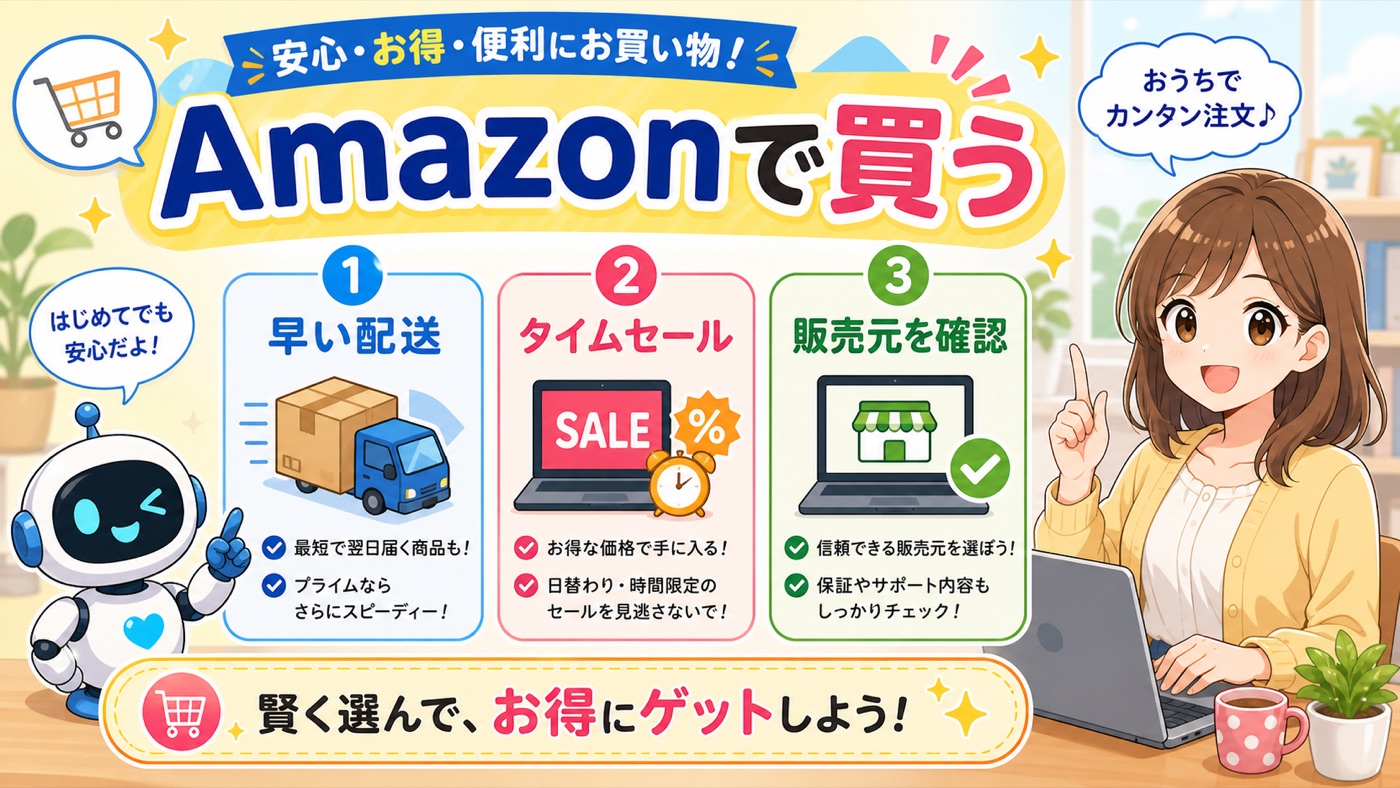 Chromebookを正規販売店で買う大切さとAUE確認を説明する画像