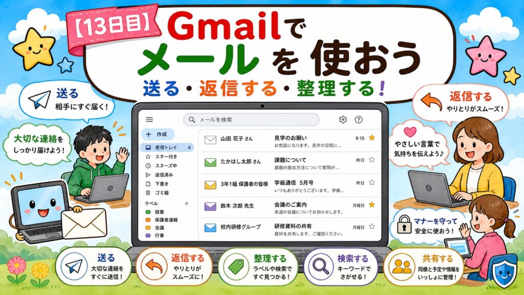 【13日目】Gmailでメールを使おう アイキャッチ