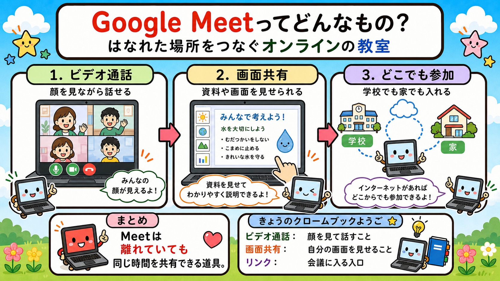Google Meetってどんなもの? インフォグラフィック