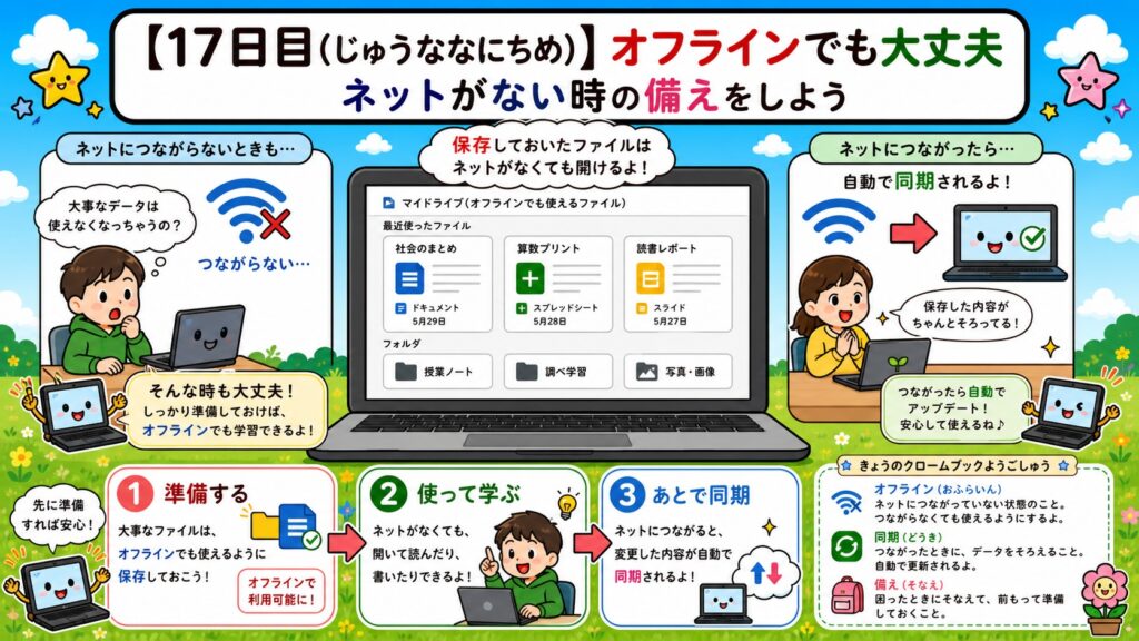 【17日目】オフラインでも大丈夫 アイキャッチ