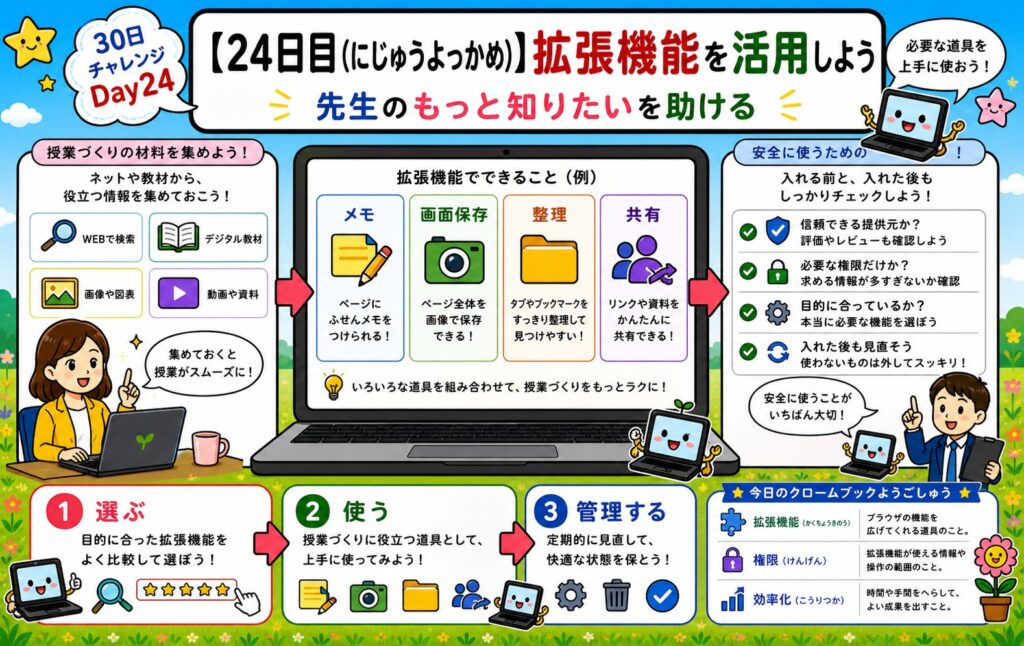 【24日目】拡張機能を活用しよう アイキャッチ