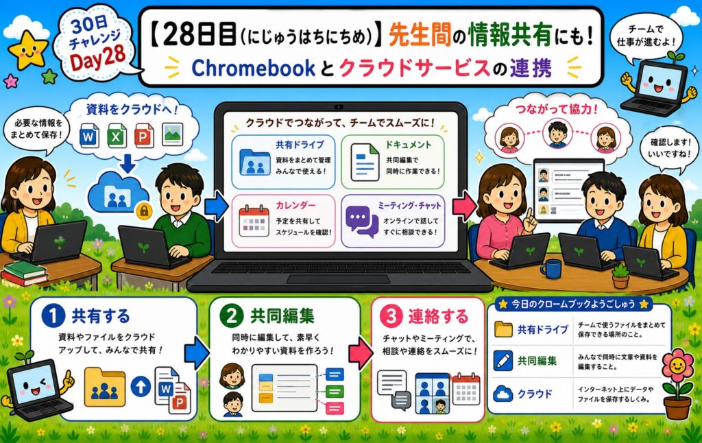 【28日目】先生間の情報共有にも アイキャッチ
