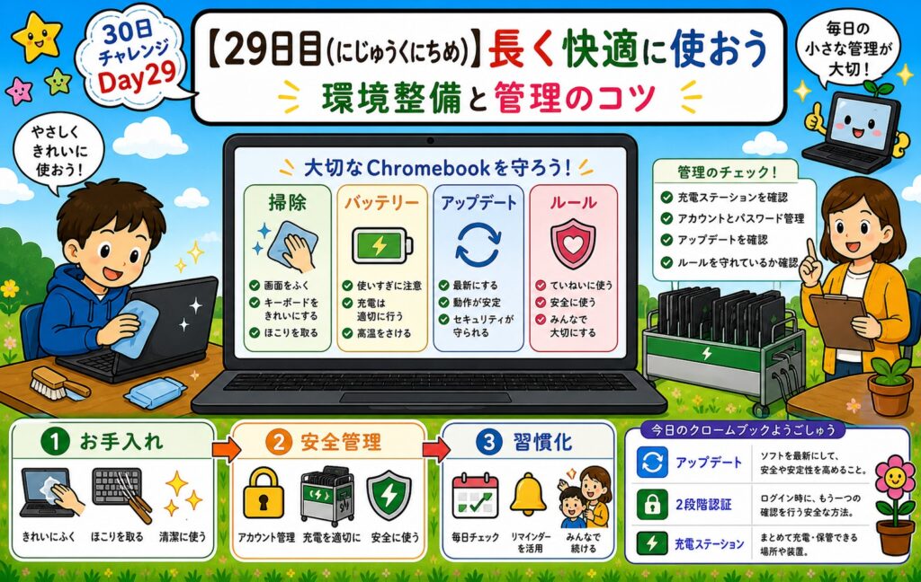 【29日目】長く快適に使おう アイキャッチ