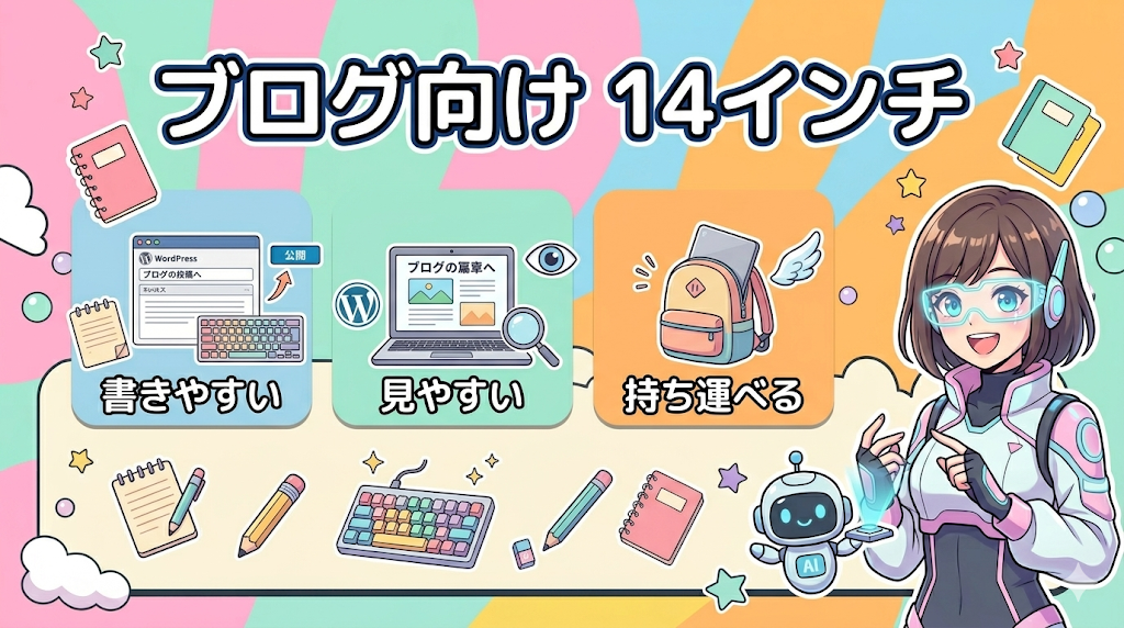 ブログ執筆向け14インチChromebook Plus