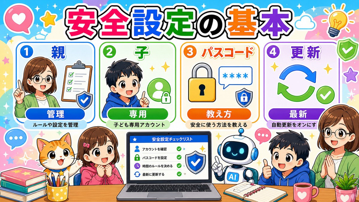 親子共有で大切な安全設定