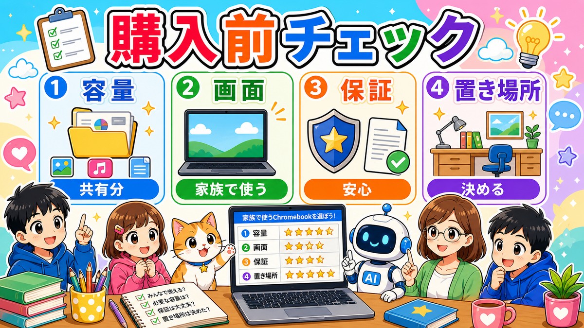 共有用Chromebook購入前チェック