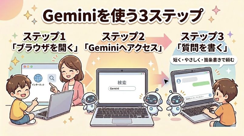 ChromebookでGeminiを使う基本手順