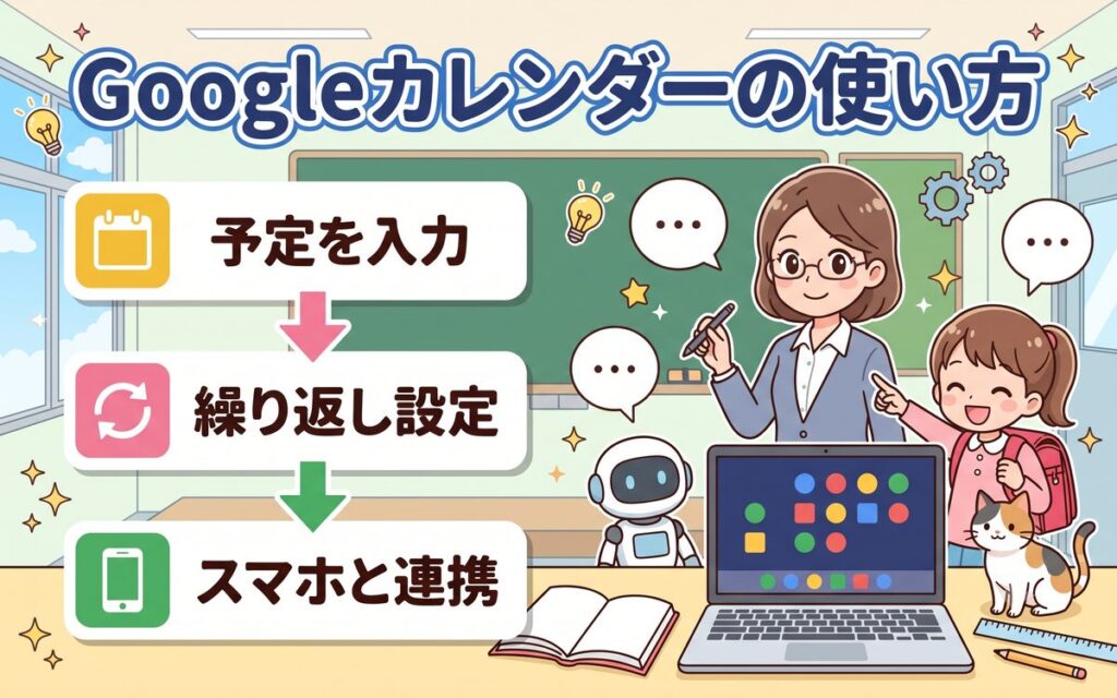 Googleカレンダーの使い方アイキャッチ画像