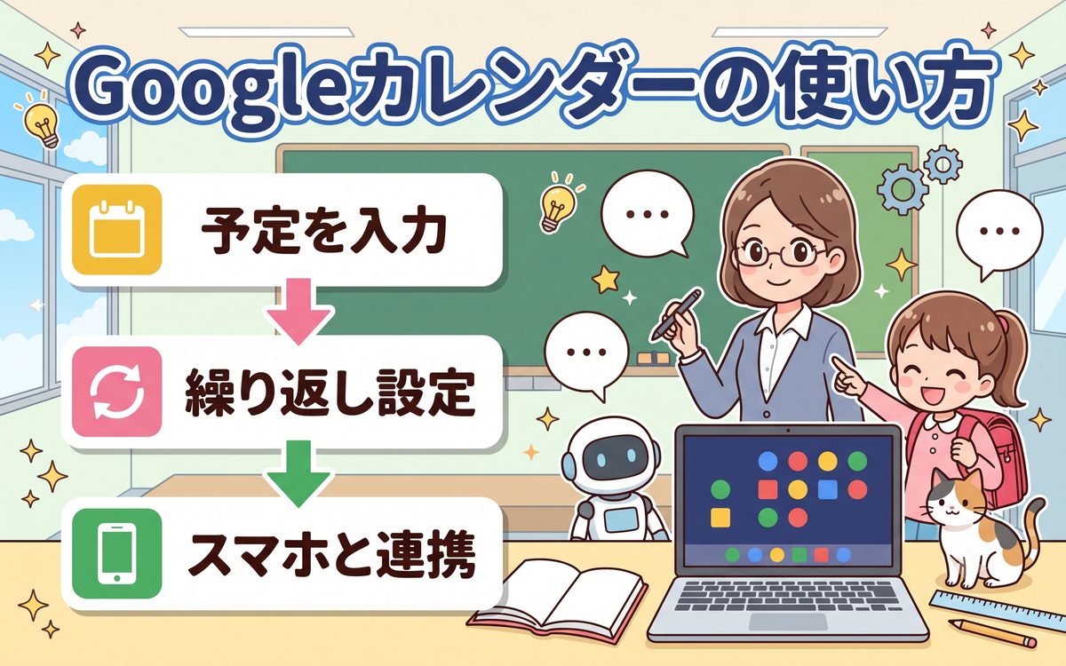 Googleカレンダーの使い方アイキャッチ画像