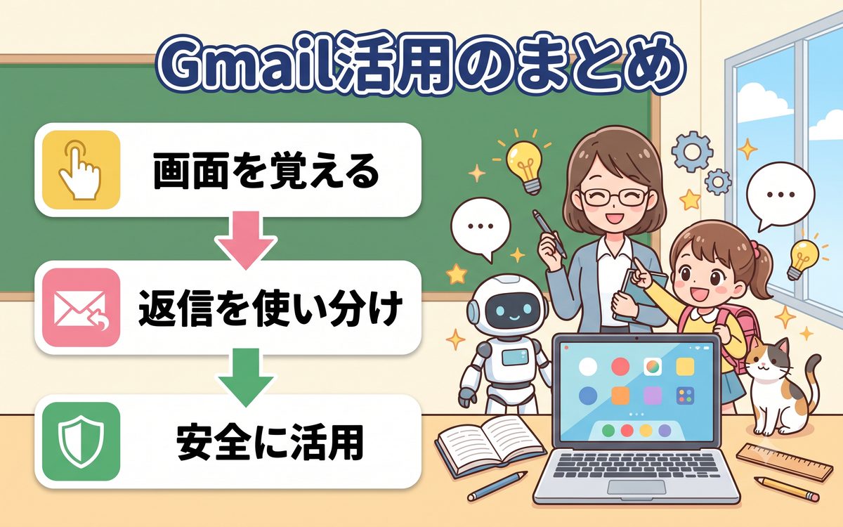 Gmail活用のまとめイラスト