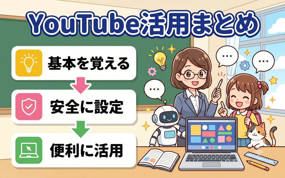 YouTube活用まとめイラスト