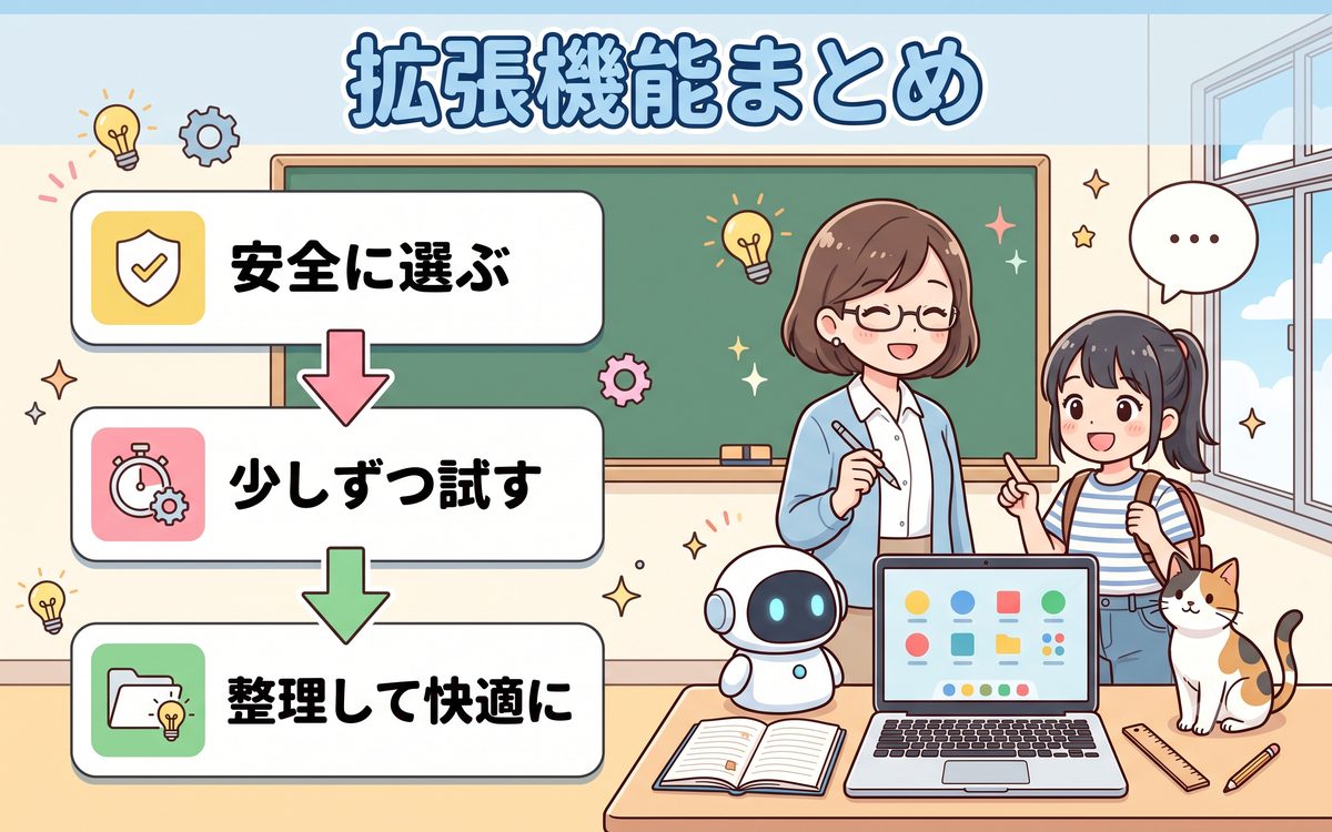 拡張機能まとめイラスト