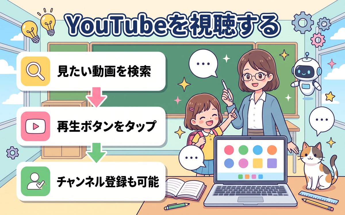 ChromebookでYouTubeを視聴する