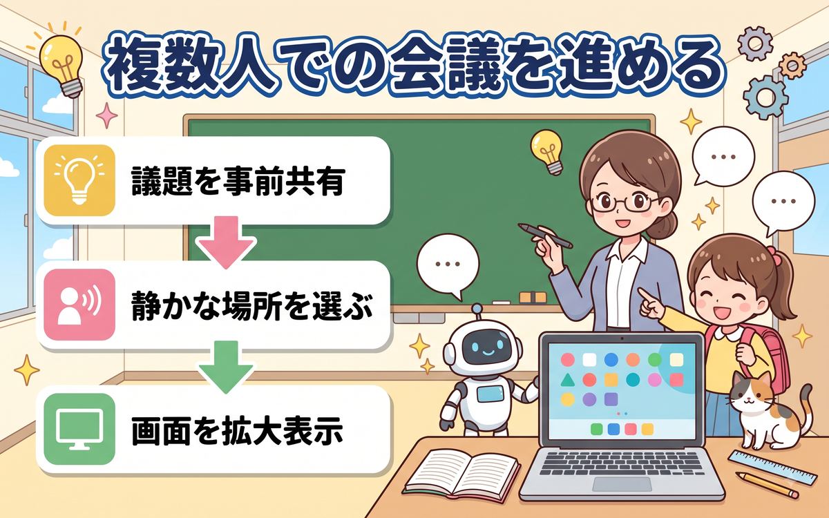Chromebook で複数人での会議を効率よく進める