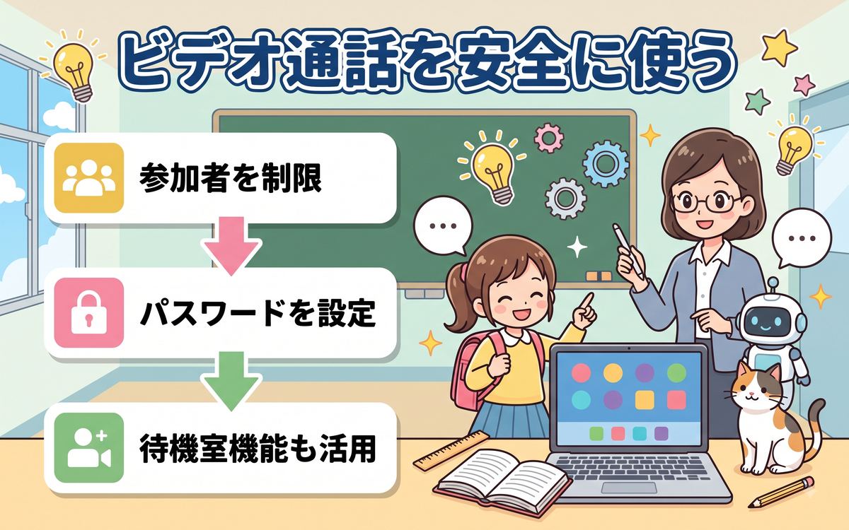 セキュリティ設定でビデオ通話を安全に