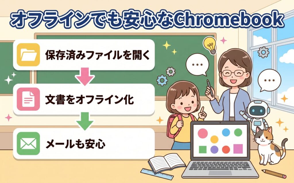 Chromebookをオフラインで使う方法と準備