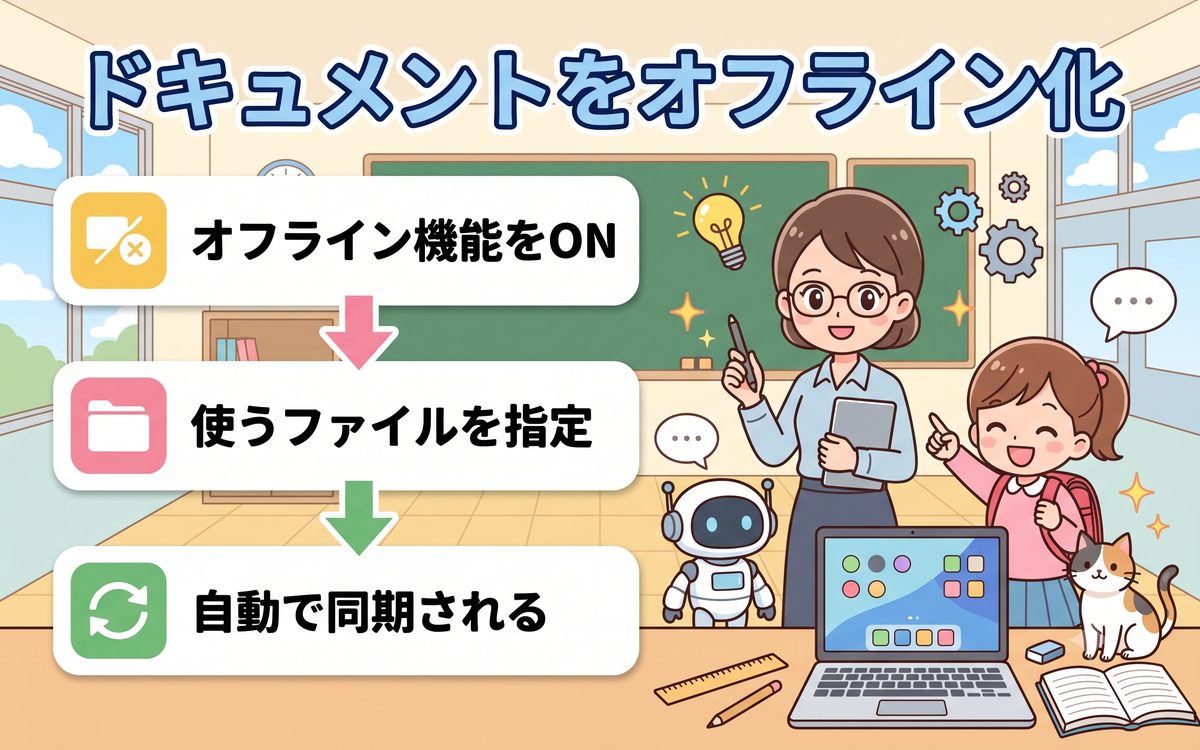 Googleドキュメントをオフラインで使う設定
