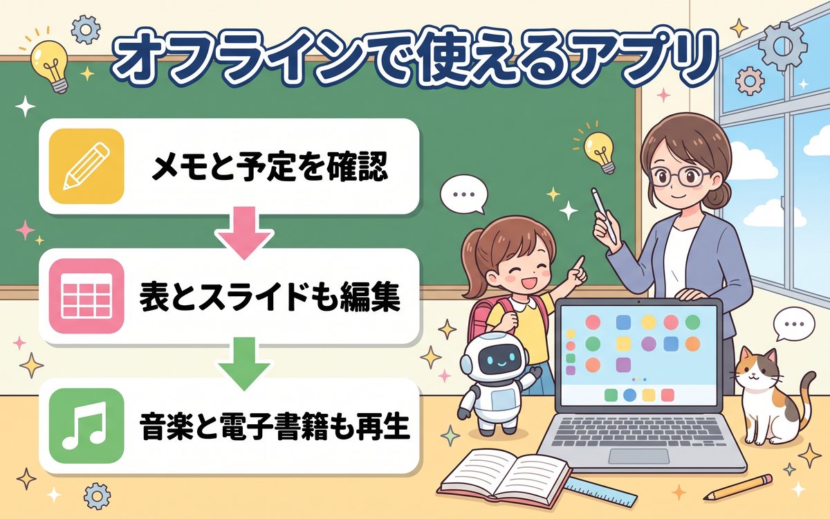 オフライン対応アプリの一覧