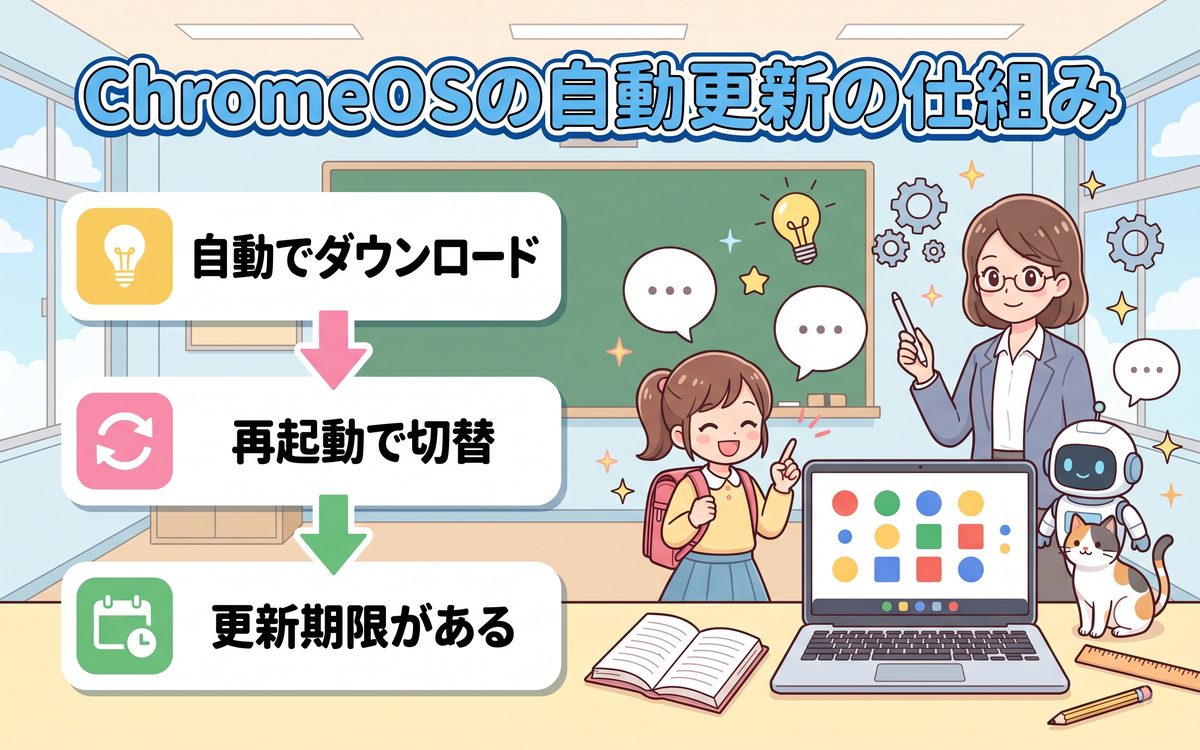 ChromeOSの自動更新の仕組み