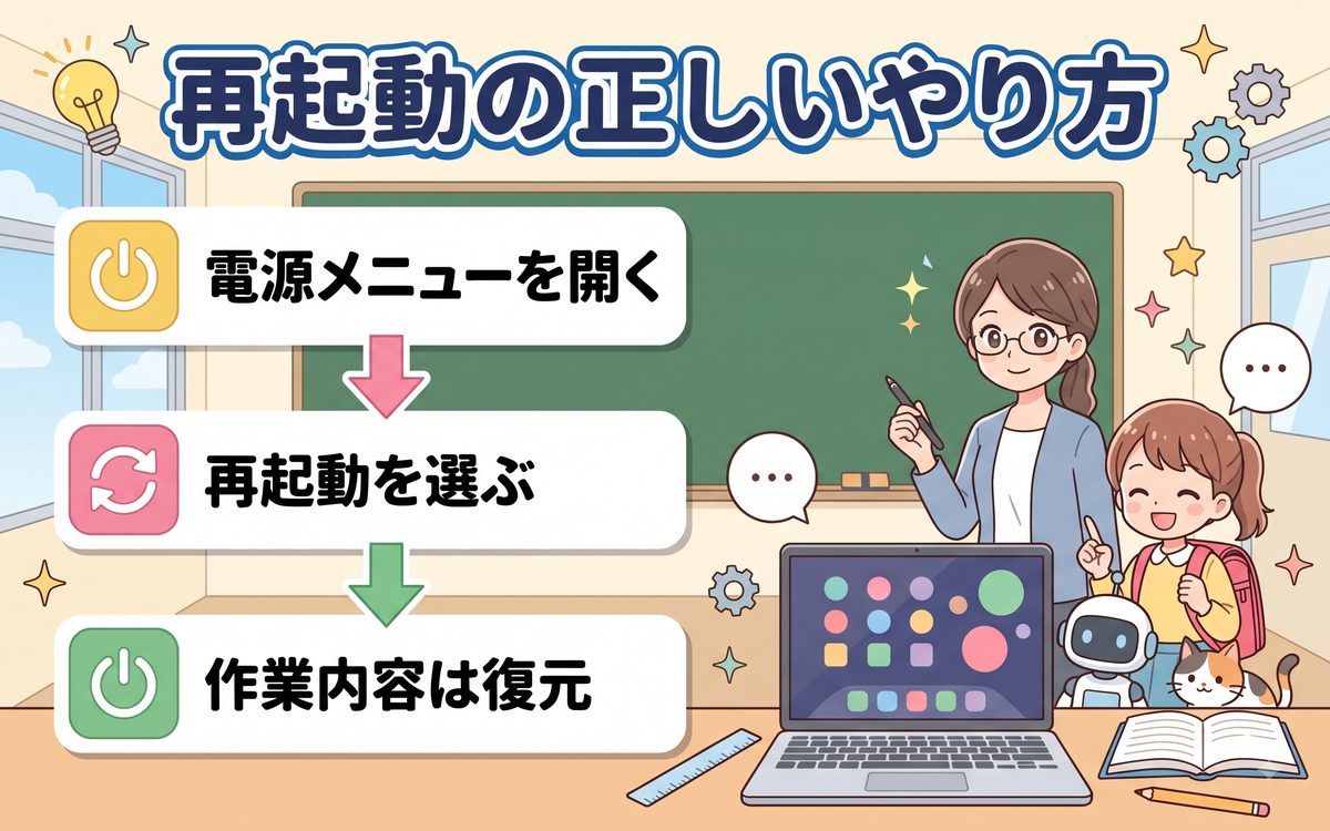 再起動の正しいやり方