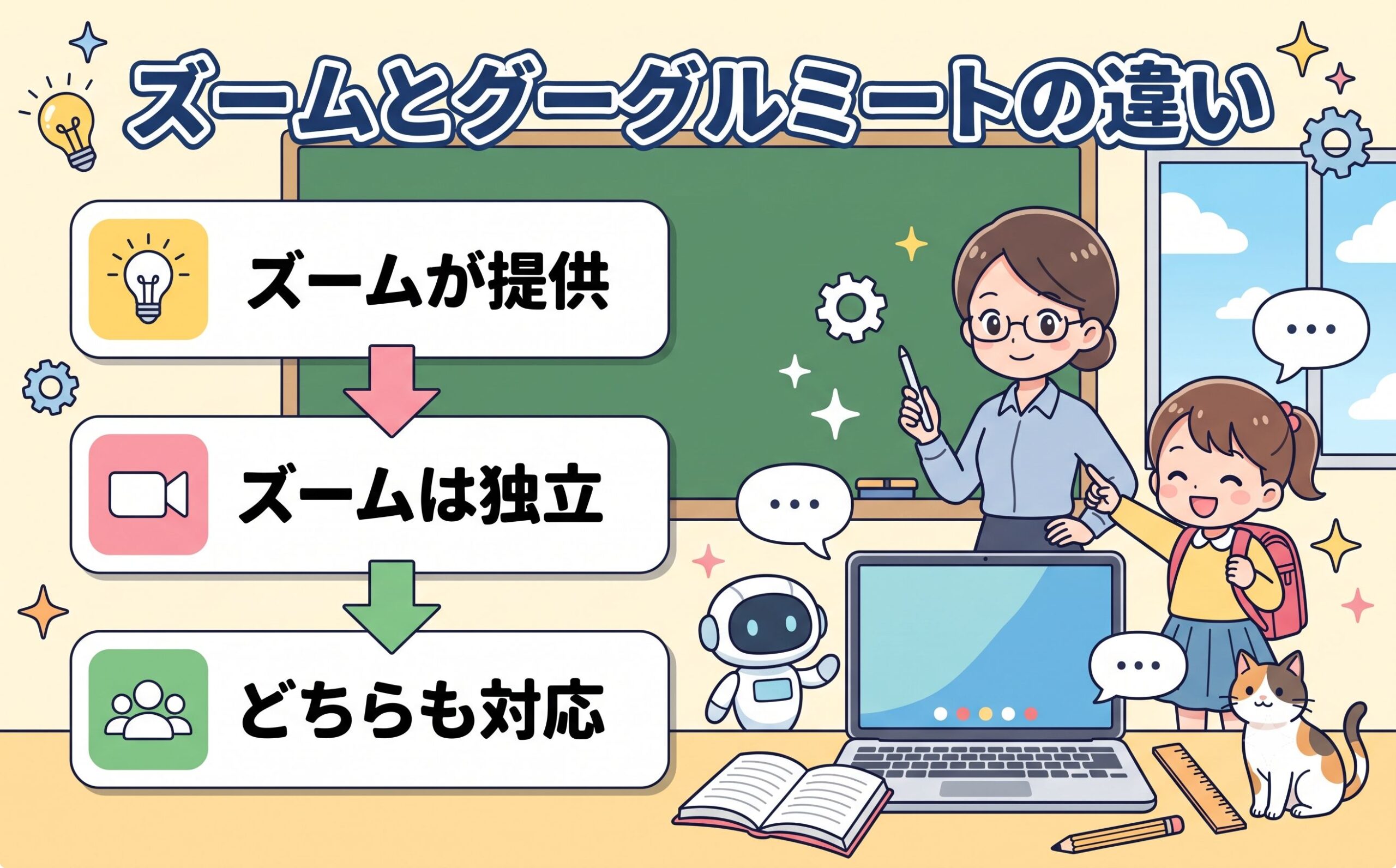ズームとグーグルミートの違い